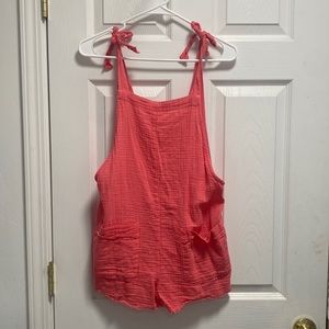 Billabong bright pink romper